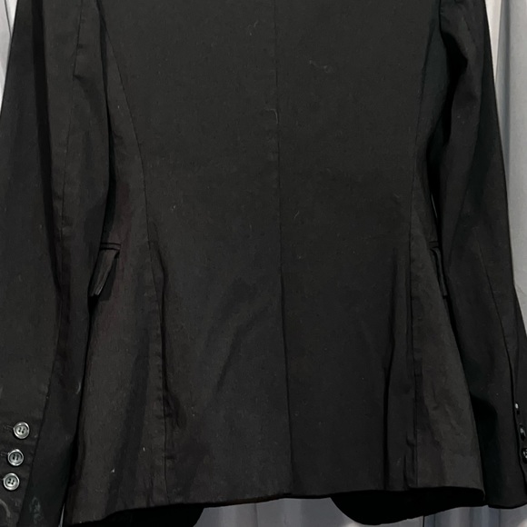 Express Design Studio Size 4 Black Button Up Blazer - Picture 6 of 11